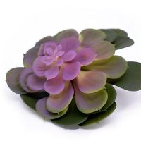 Suculenta Planta Artificial Verde E Rosa 14x16 Cm - D'rossi - 1