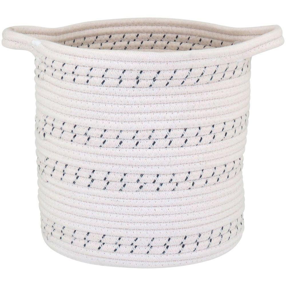 Allegra Cesta Tecido Branco 3Pç - 5