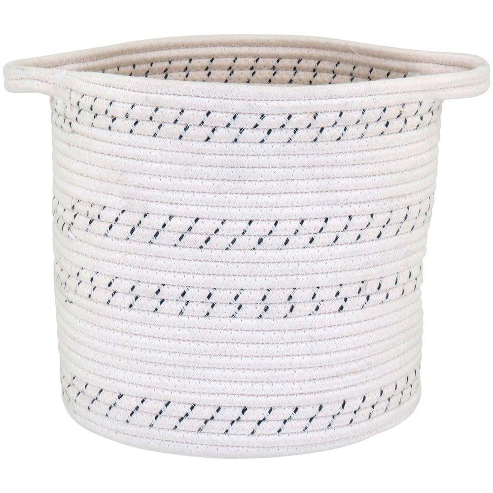 Allegra Cesta Tecido Branco 3Pç - 6