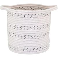 Allegra Cesta Tecido Branco 3Pç - 5