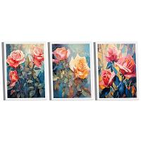 Conjunto De Quadros Trio Flores -- Br Artes - 1