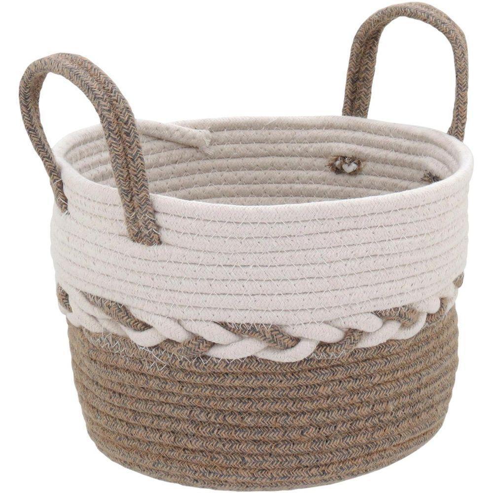 Caterrine Cesta Tecido Marrom 3Pç - 4