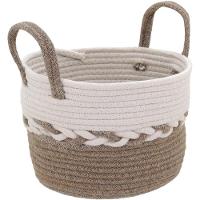 Caterrine Cesta Tecido Marrom 3Pç - 7