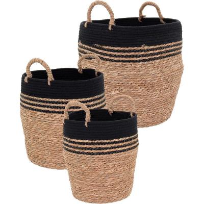Cesta Fibra Natural 3Pç