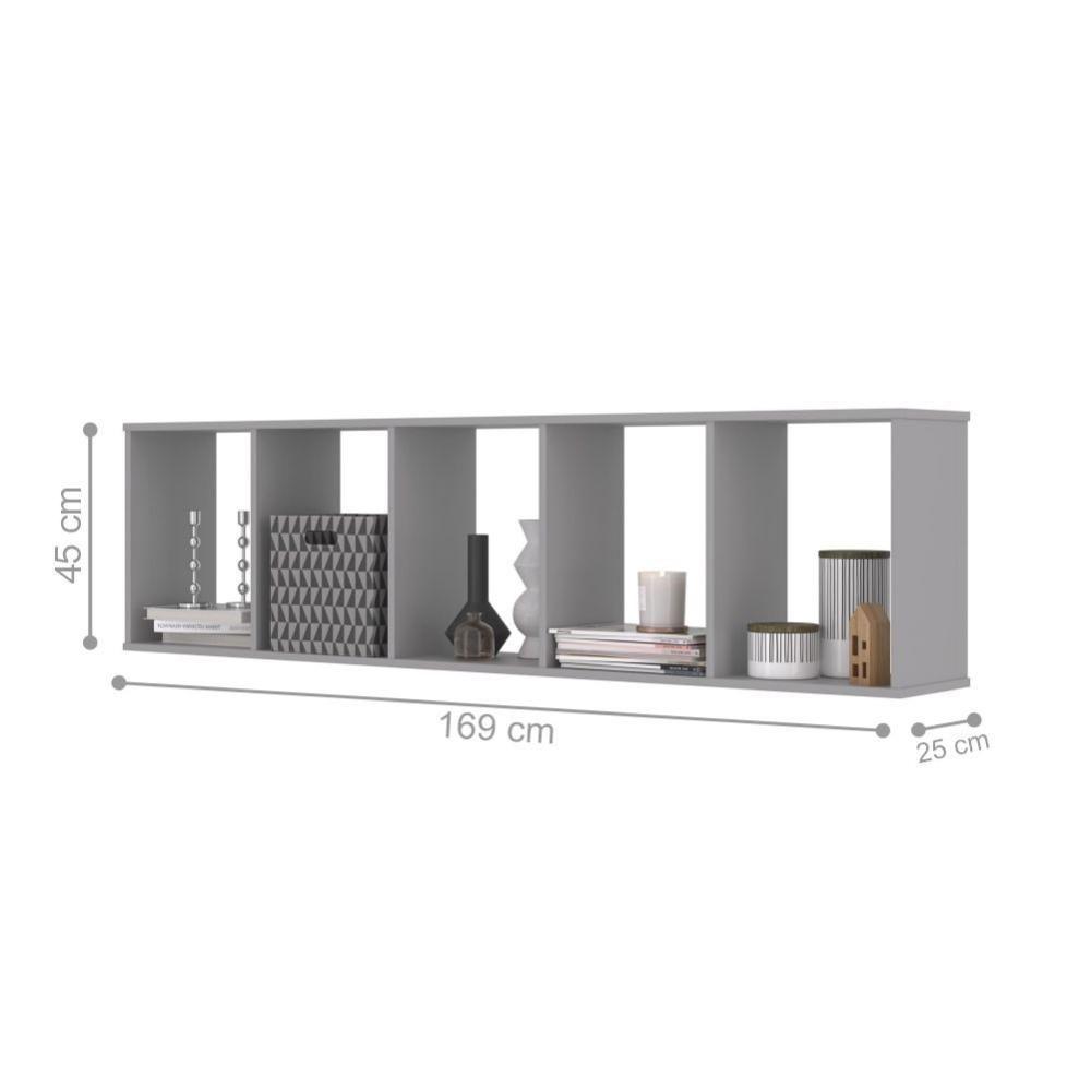 Conjunto De 5 Nichos Hawaii Cinza - 2