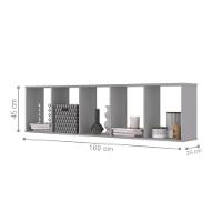 Conjunto De 5 Nichos Hawaii Cinza - 3