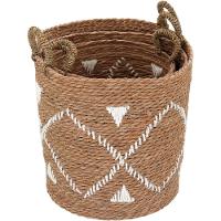 Cesta Fibra Natural 3Pç - 3