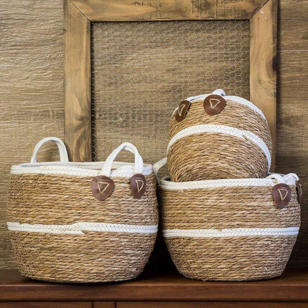 Cesta Fibra Natural 3Pç - 2