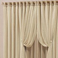 Cortina Monte Real 3,00m X 2,50m Tecido Blackout Voal Trabalhado Xadrez Sala Quarto - Chocolate - 2