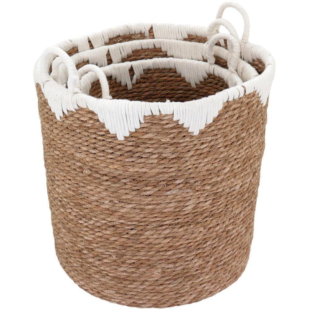 Cesta Fibra Natural 3Pç - 2