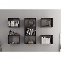 Conjunto De 7 Nichos Orlando Preto Onix - 2