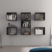 Conjunto De 7 Nichos Orlando Preto Onix - 3