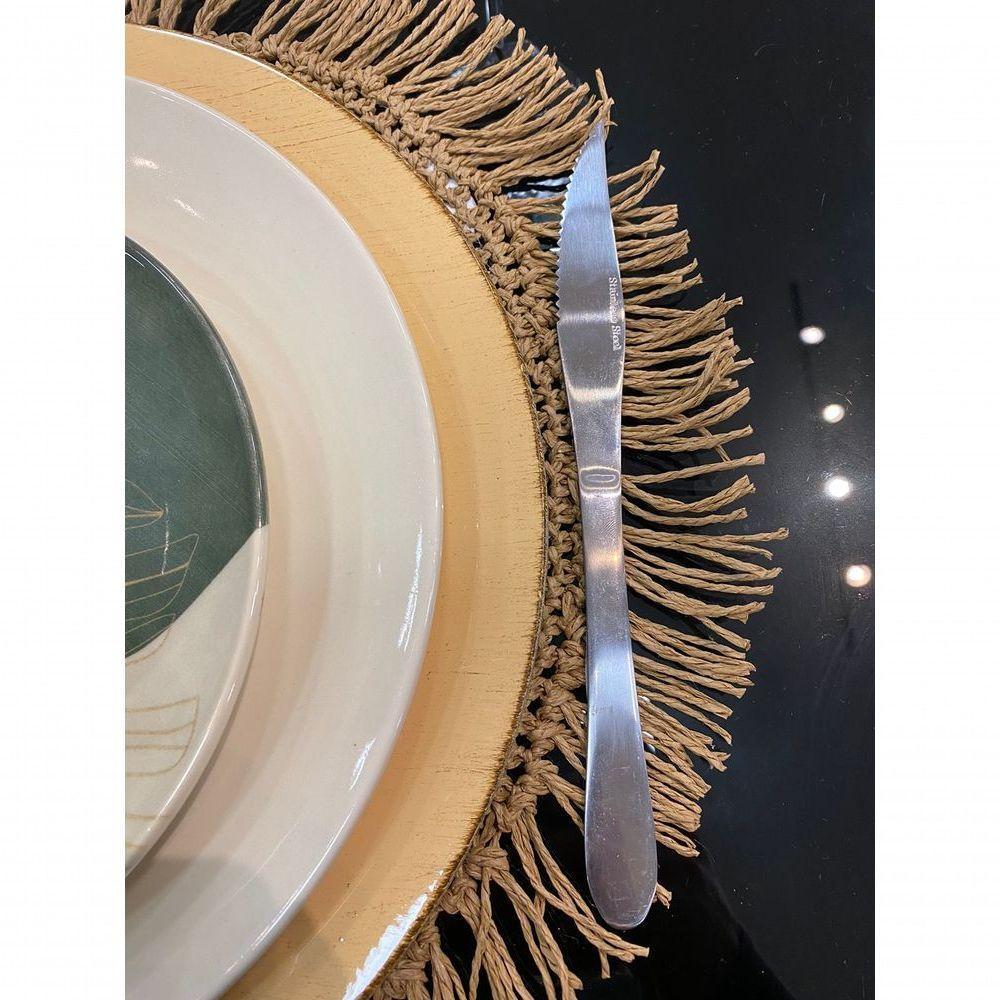 Faca De Mesa Em Aço Inox Refeição Gourmet 23cm - 5