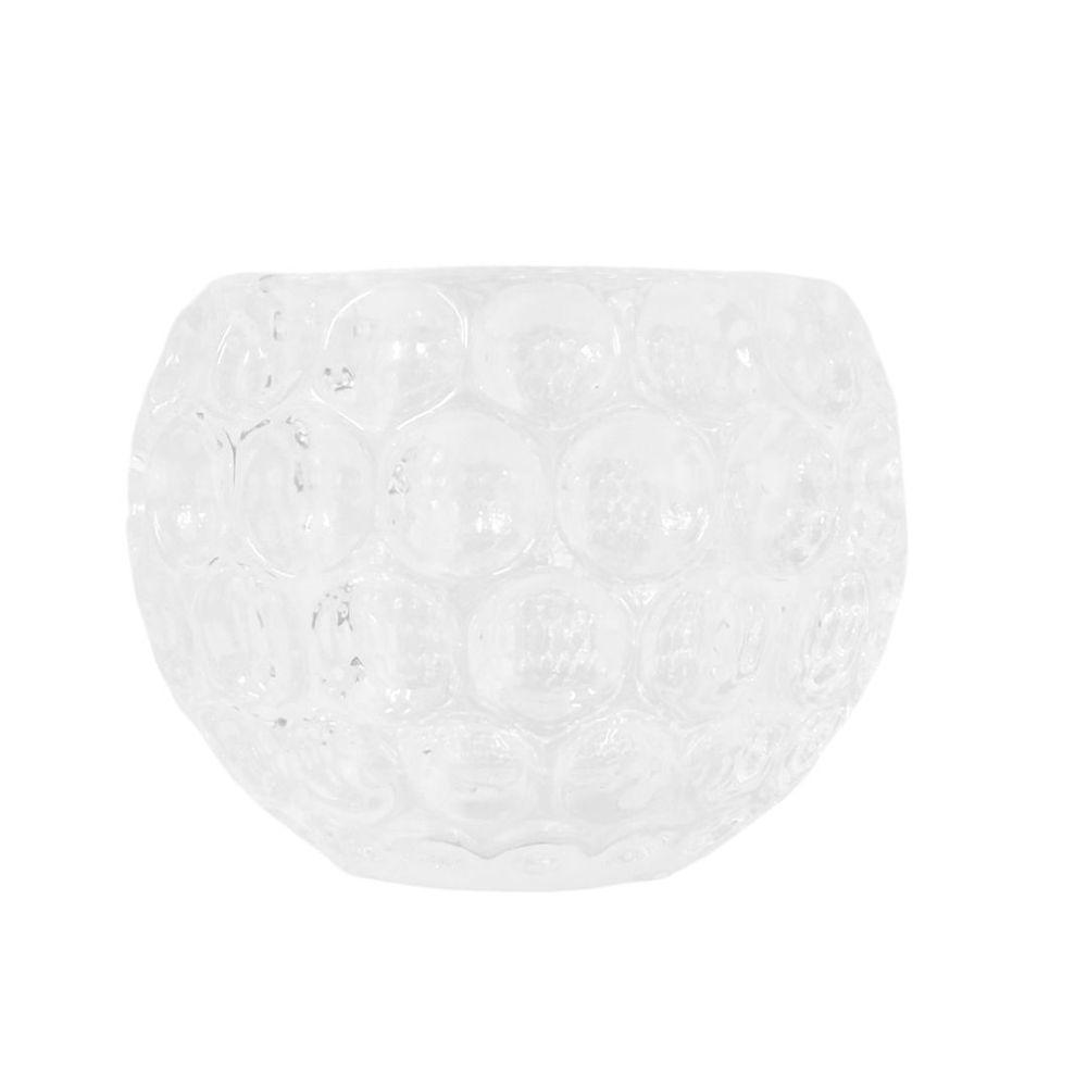 Vaso De Vidro Decoração Redondo 9cm Charm - 1