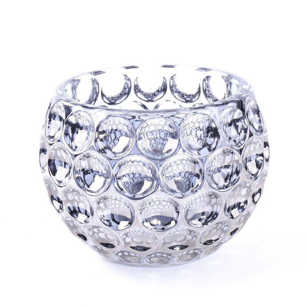 Vaso De Vidro Decoração Redondo 9cm Charm - 4