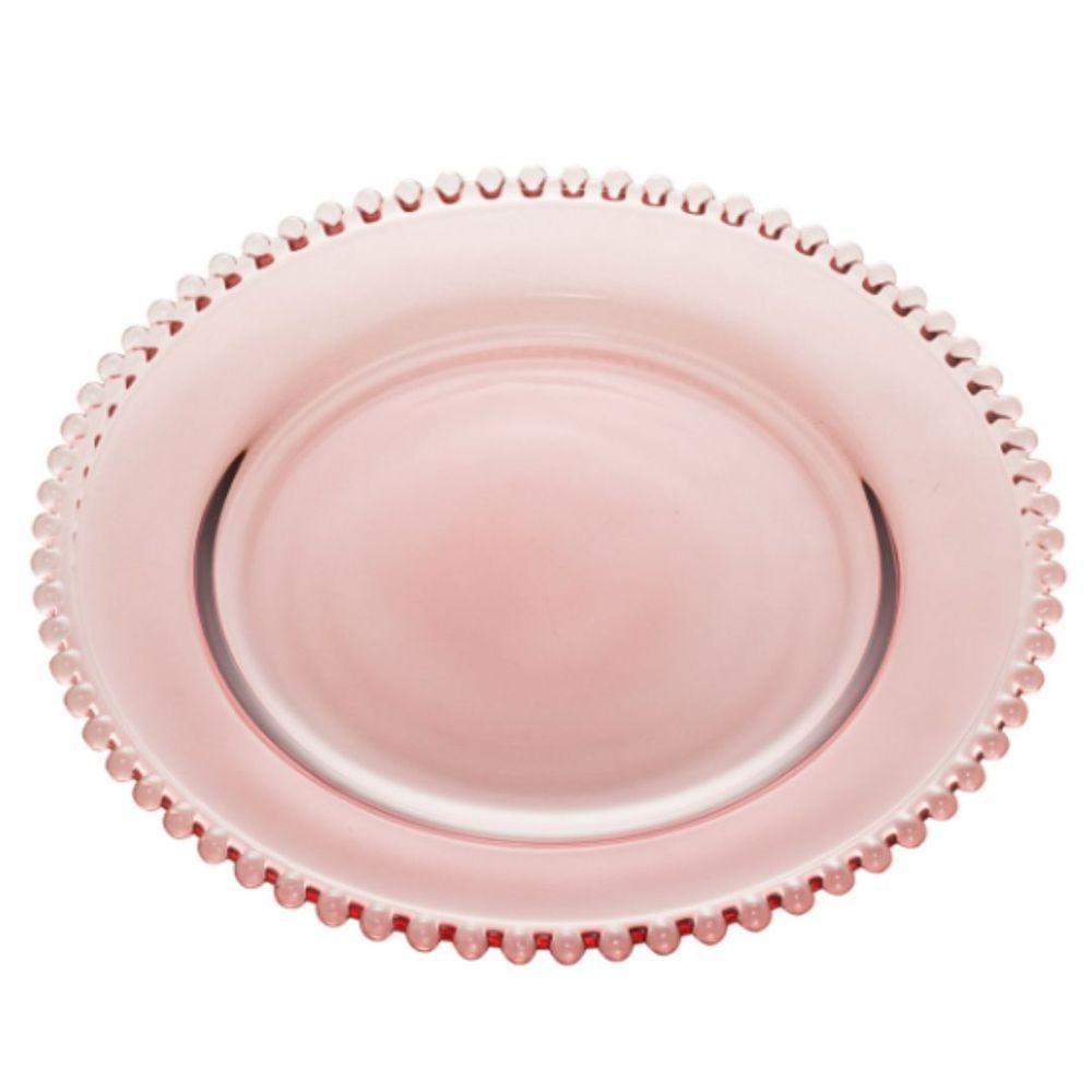 Sousplat Cristal Pearl Roxo Wolff 32 Cm - 1