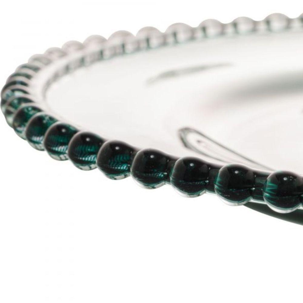 Sousplat Cristal Pearl Verde Wolff 32 Cm - 2