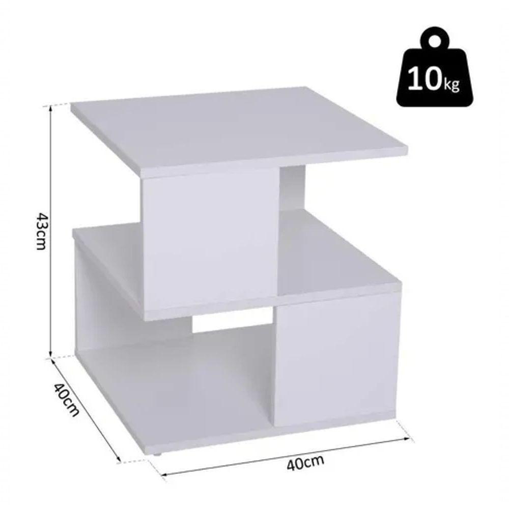 Estante Mesa Nicho Duplo Vazado 100% Mdf Quarto Sala - 3