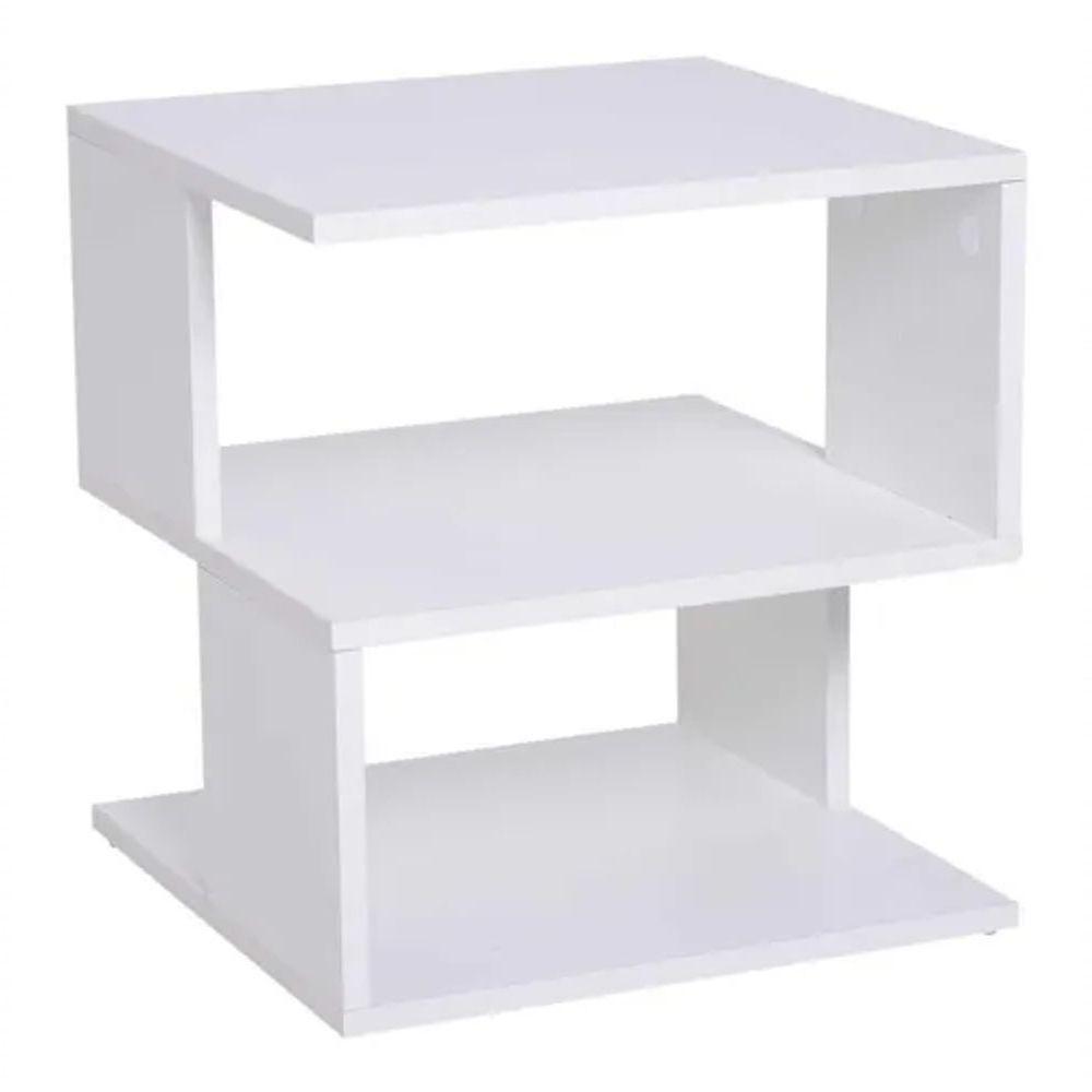 Estante Mesa Nicho Duplo Vazado 100% Mdf Quarto Sala - 5