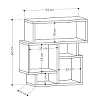 Estante Lateral Cianita 100% Mdf (móveis E Decoração) - 2
