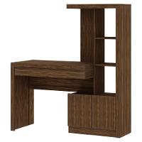 Estante Escrivaninha 1 Porta 2 Gavetas Me4143 Nogal - 3