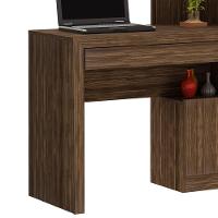 Estante Escrivaninha 1 Porta 2 Gavetas Me4143 Nogal - 5