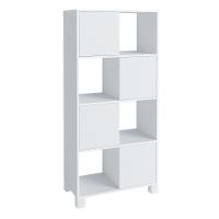 Estante Home 4 Portas 4 Nichos Mobile Wally Branco - Artany - 1