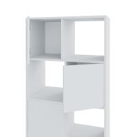 Estante Home 4 Portas 4 Nichos Mobile Wally Branco - Artany