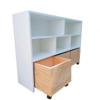 Estante De Nichos Com Baús Organizadores Natan 100% Mdf - 2