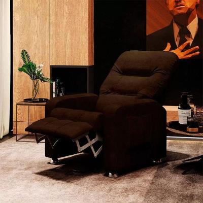 Poltrona Reclinável Comfort Korino Suede Veludo Marrom Outras Marcas