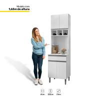 Paneleiro Torre Quente Andréia 04 Portas Branco - 3