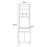 Paneleiro Torre Quente Andréia 04 Portas Branco