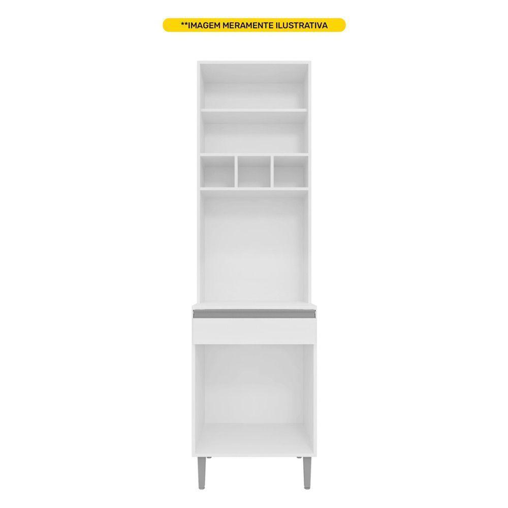 Paneleiro Torre Quente Andréia 04 Portas Preto - 3