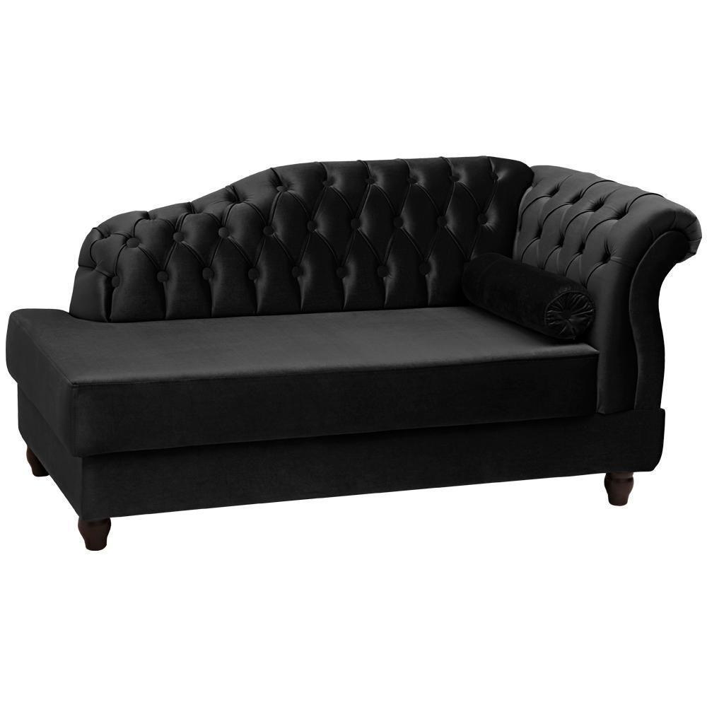 Recamier Diva Chaise Capitone 160 Cm Pes Mdf Gane Sl 944 Veludo Peer Sl 944 - 1