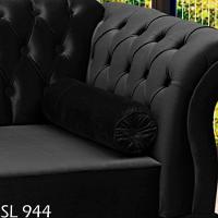 Recamier Diva Chaise Capitone 160 Cm Pes Mdf Gane Sl 944 Veludo Peer Sl 944 - 6