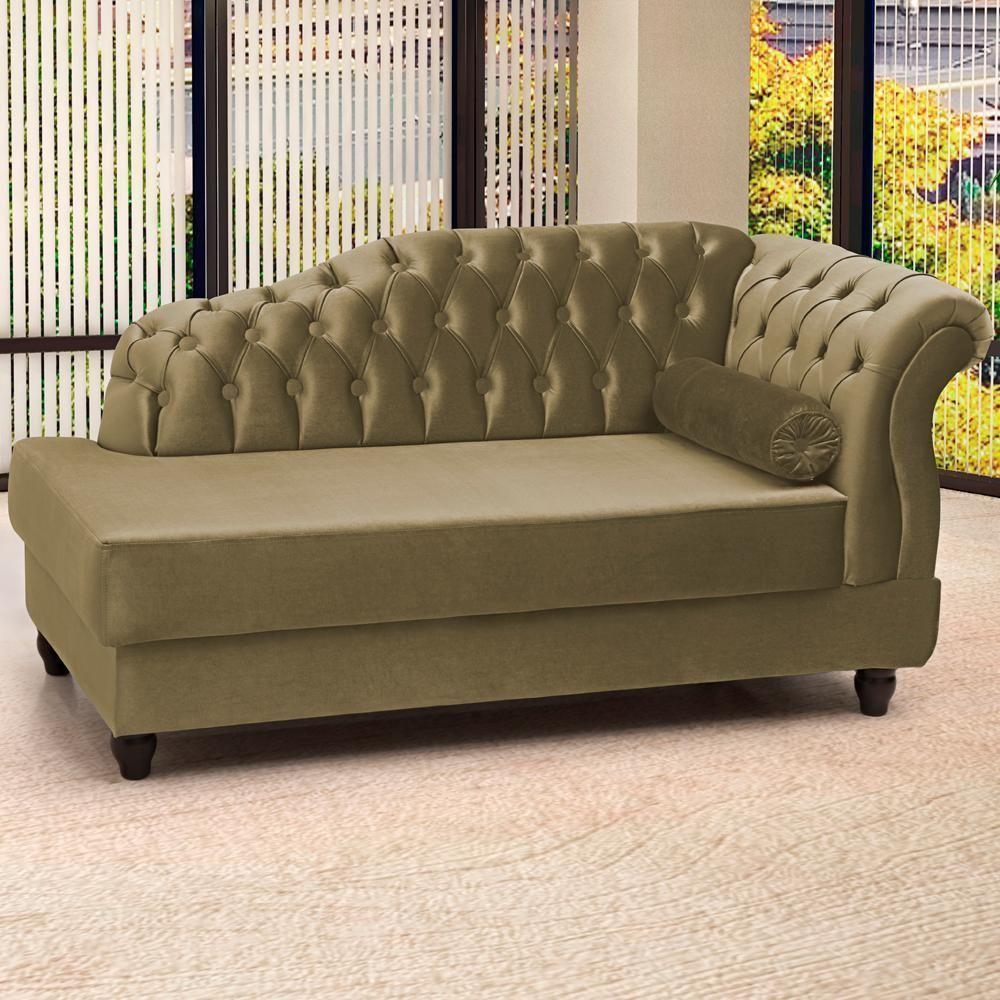 Recamier Diva Chaise Capitone 160 Cm Pes Mdf Gane Sl 945 Veludo Peer Sl 945 - 4