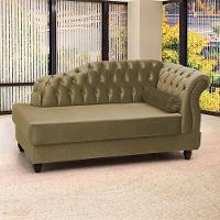 Recamier Diva Chaise Capitone 160 Cm Pes Mdf Gane Sl 945 Veludo Peer Sl 945 - 3