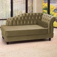 Recamier Diva Chaise Capitone 160 Cm Pes Mdf Gane Sl 945 Veludo Peer Sl 945