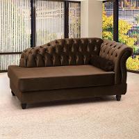 Recamier Diva Chaise Capitone 160 Cm Pes Mdf Gane Sl 942 Veludo Peer Sl 942 - 3