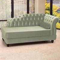 Recamier Diva Chaise Capitone 160 Cm Pes Mdf Gane Sl 940 Veludo Peer Sl 940 - 3