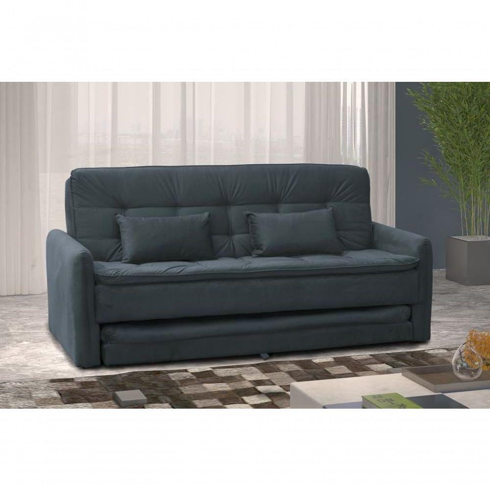 Sofá Cama Reclinável Com Cama Auxiliar Chumbo Light - 2