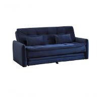 Sofá Cama Reclinável Com Cama Auxiliar Azul Marinho - 1