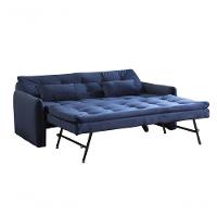 Sofá Cama Reclinável Com Cama Auxiliar Azul Marinho - 5