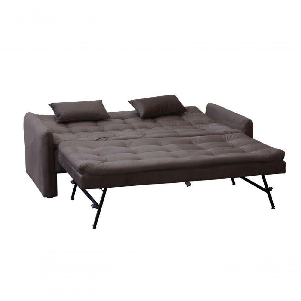 Sofá Cama Reclinável Com Cama Auxiliar New Chumbo Light - 4