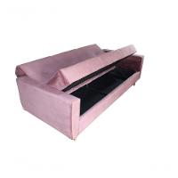 Sofá Cama Casal Reclinável Com Baú Pamela - Turkey Rose - 2