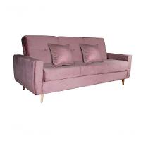 Sofá Cama Casal Reclinável Com Baú Pamela - Turkey Rose - 5