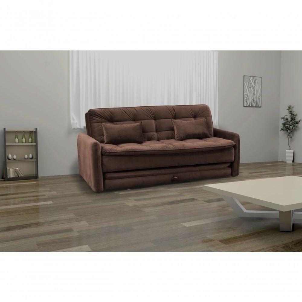 Sofá Cama Reclinável Com Cama Auxiliar Madalena - Marrom - 2