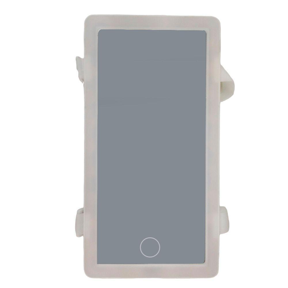 Espelho De Carro Usb Maquiagem Led Quebra Sol 3 Cores - 1