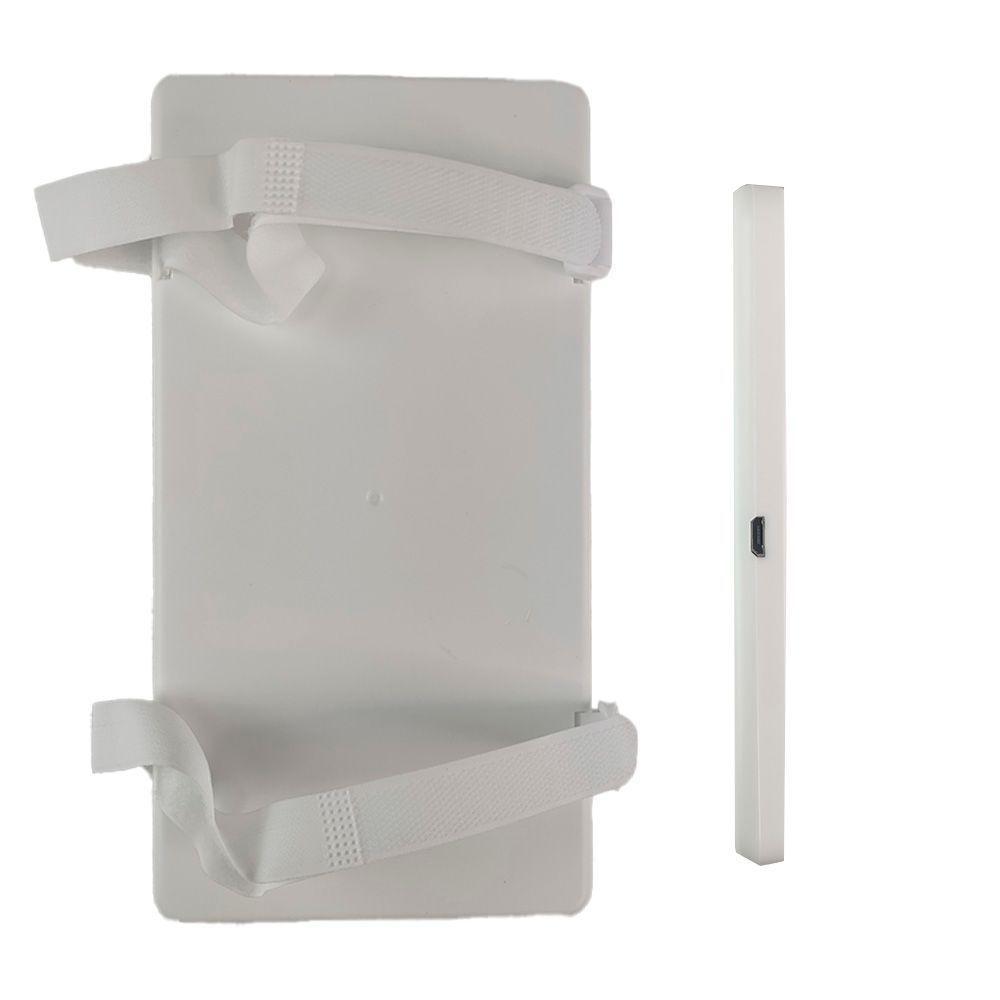 Espelho De Carro Usb Maquiagem Led Quebra Sol 3 Cores - 2