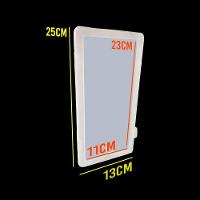 Espelho De Carro Usb Maquiagem Led Quebra Sol 3 Cores - 6